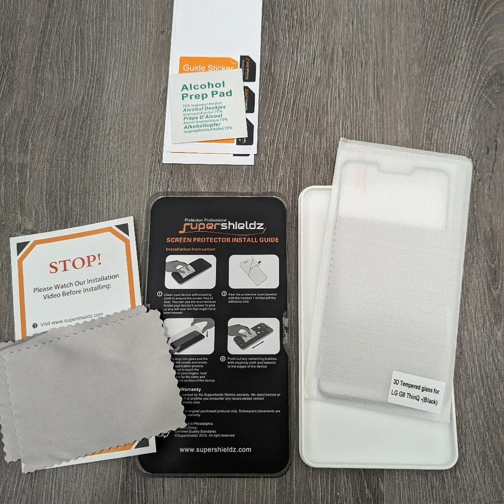 SuperShieldz 3D Tempered Glass for LG G8 ThinQ